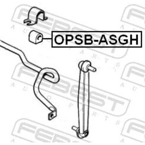 Uloženie priečneho stabilizátora FEBEST OPSB-ASGF - obr. 1