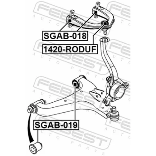 Uloženie riadenia FEBEST SGAB-018 - obr. 1