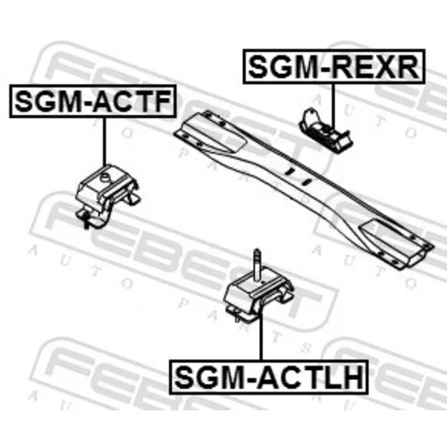 Uloženie motora FEBEST SGM-ACTLH - obr. 1