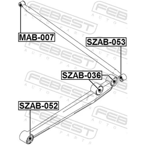 Uloženie riadenia FEBEST SZAB-052 - obr. 1