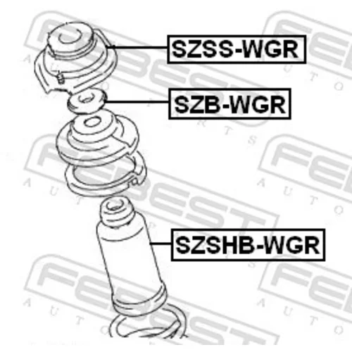 Ložisko pružnej vzpery FEBEST SZSS-WGR - obr. 1