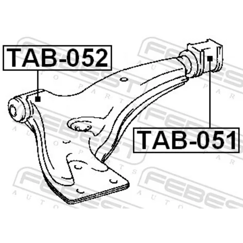 Uloženie riadenia FEBEST TAB-052 - obr. 1