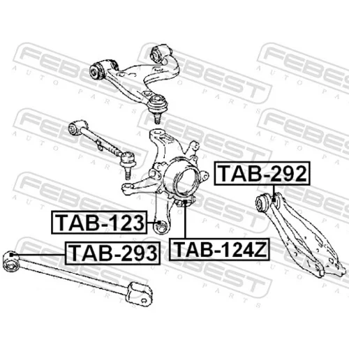 Uloženie riadenia FEBEST TAB-123 - obr. 1