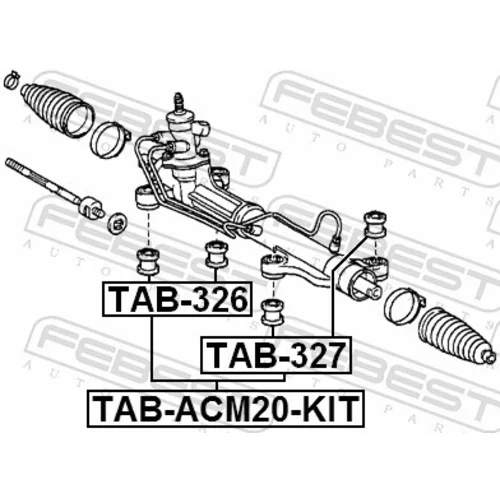 Uloženie prevodovky riadenia FEBEST TAB-327 - obr. 1