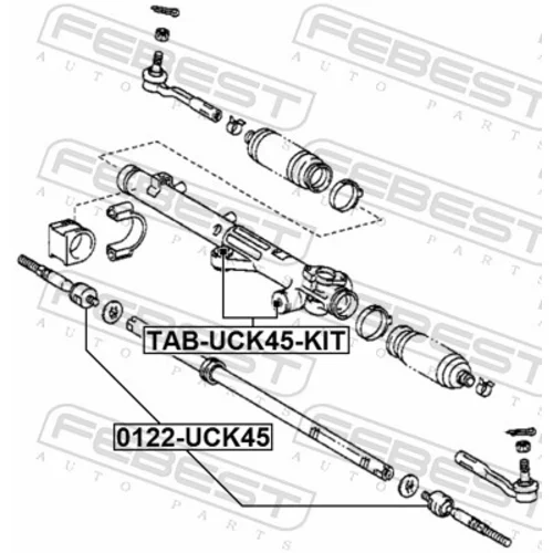 Uloženie prevodovky riadenia FEBEST TAB-UCK45-KIT - obr. 1