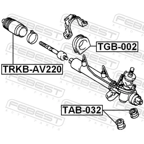 Uloženie prevodovky riadenia FEBEST TGB-002 - obr. 1