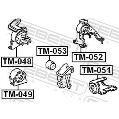 Uloženie motora FEBEST TM-051 - obr. 1