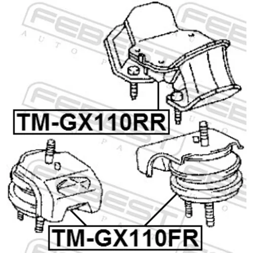 Uloženie motora FEBEST TM-GX110FR - obr. 1