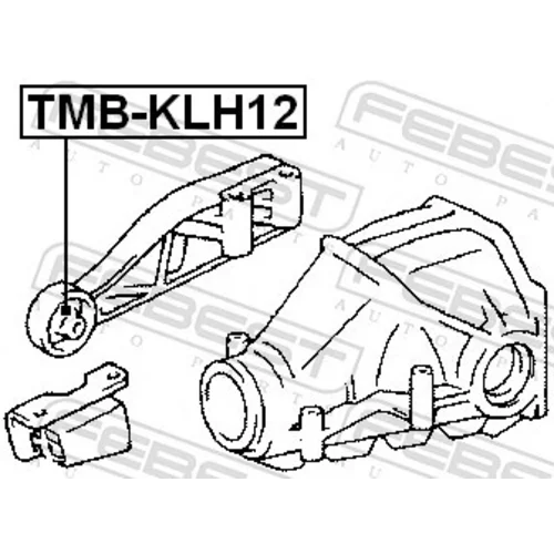 Uloženie, diferenciál FEBEST TMB-KLH12 - obr. 1
