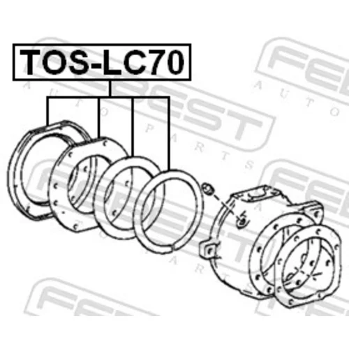 Opravná sada čapu nápravy FEBEST TOS-LC70 - obr. 1