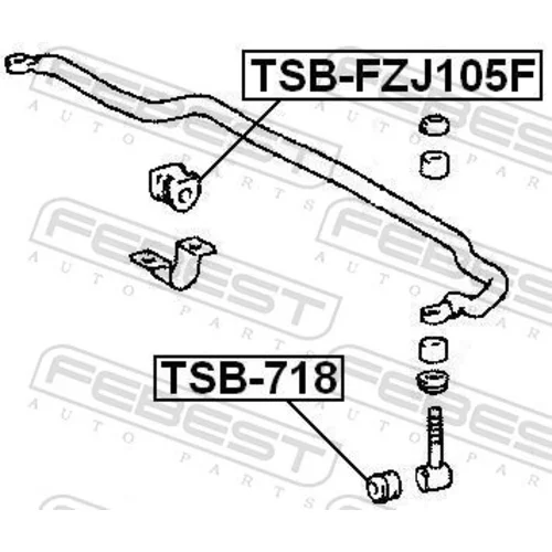 Uloženie vzpery nápravy FEBEST TSB-718 - obr. 1