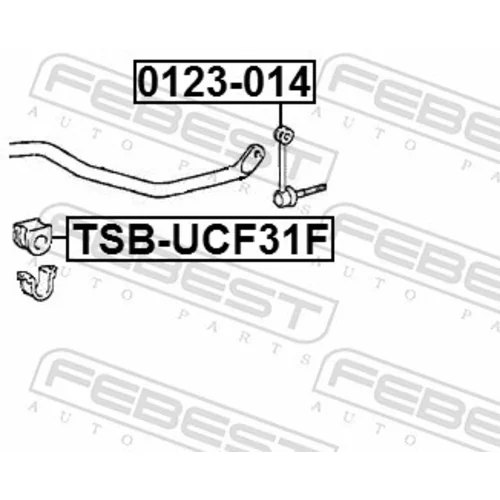 Uloženie priečneho stabilizátora FEBEST TSB-UCF31F - obr. 1