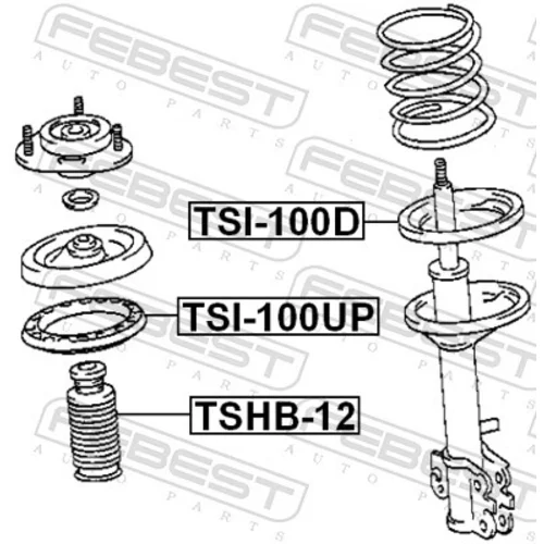 Tanier pružiny FEBEST TSI-100UP - obr. 1