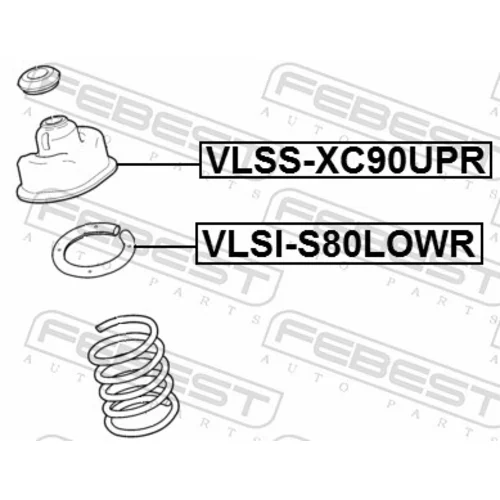 Ložisko pružnej vzpery FEBEST VLSS-XC90UPR - obr. 1