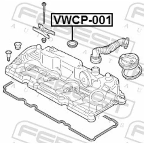 Tesniaci krúžok vstrekovacieho ventilu FEBEST VWCP-001 - obr. 1