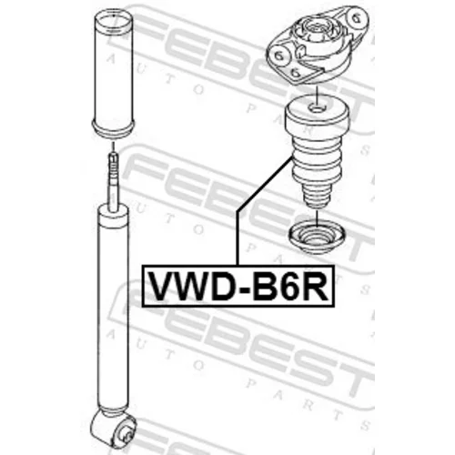 Doraz odpruženia FEBEST VWD-B6R - obr. 1