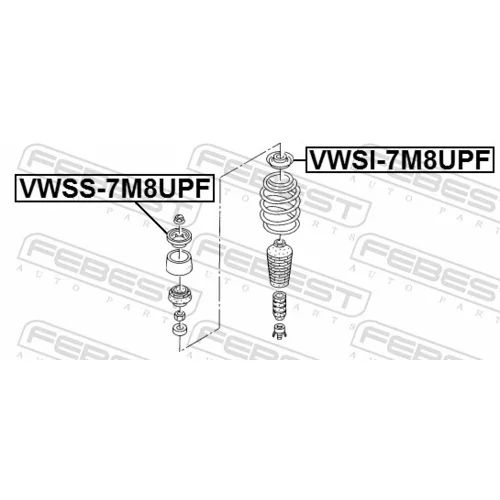 Tanier pružiny VWSI-7M8UPF /FEBEST/ - obr. 1