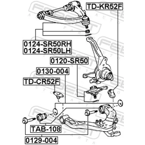 Rameno zavesenia kolies FEBEST 0124-SR50LH - obr. 1