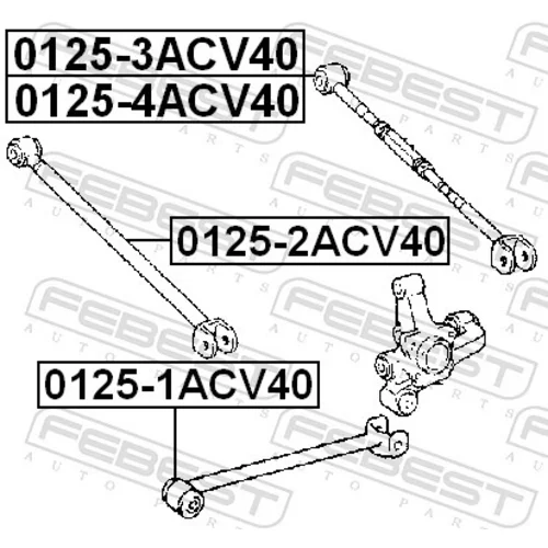 Rameno zavesenia kolies 0125-1ACV40 /FEBEST/ - obr. 1