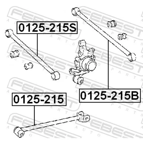 Rameno zavesenia kolies FEBEST 0125-215B - obr. 1