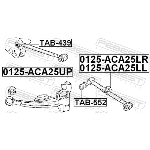 Rameno zavesenia kolies FEBEST 0125-ACA25LR - obr. 1