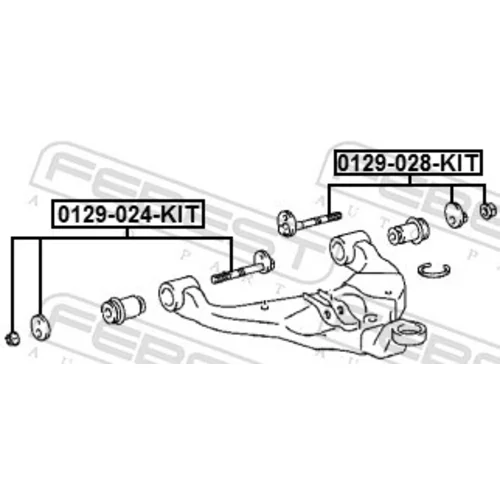 Súprava skrutiek na korekciu odklonu kolesa FEBEST 0129-024-KIT - obr. 1