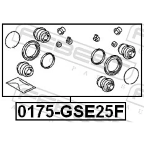 Opravná sada brzdového strmeňa 0175-GSE25F /FEBEST/ - obr. 1