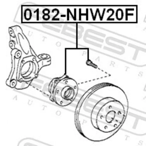 Náboj kolesa 0182-NHW20F /FEBEST/ - obr. 1