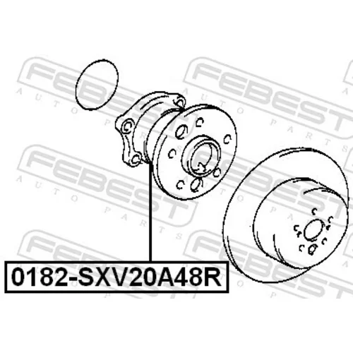 Náboj kolesa FEBEST 0182-SXV20A48R - obr. 1