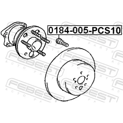 Čap kolesa FEBEST 0184-005-PCS10 - obr. 1