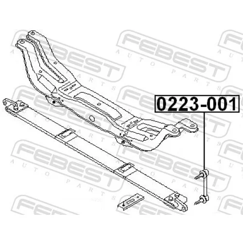 Tyč/Vzpera stabilizátora 0223-001 /FEBEST/ - obr. 1