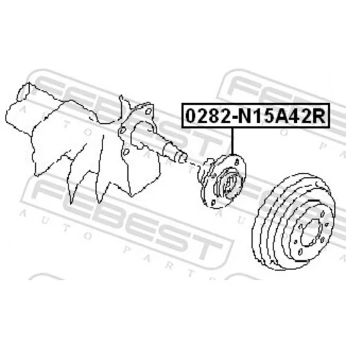 Náboj kolesa FEBEST 0282-N15A42R - obr. 1