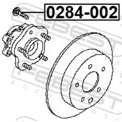 Čap kolesa FEBEST 0284-002 - obr. 1