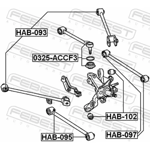 Rameno zavesenia kolies 0325-ACCF3 /FEBEST/ - obr. 1