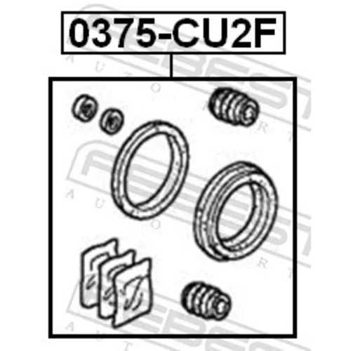 Opravná sada brzdového strmeňa FEBEST 0375-CU2F - obr. 1