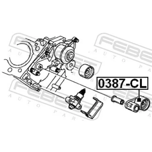 Napínacia kladka ozubeného remeňa FEBEST 0387-CL - obr. 1