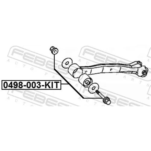 Skrutka pre nastavenie odklonu kolesa FEBEST 0498-003-KIT - obr. 1