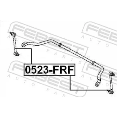 Tyč/Vzpera stabilizátora FEBEST 0523-FRF - obr. 1