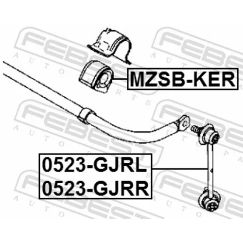 Tyč/Vzpera stabilizátora FEBEST 0523-GJRL - obr. 1