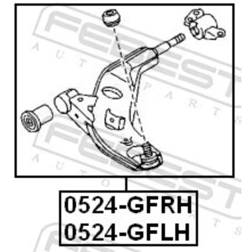 Rameno zavesenia kolies FEBEST 0524-GFLH - obr. 1