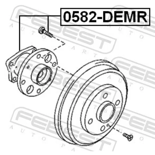 Náboj kolesa FEBEST 0582-DEMR - obr. 1