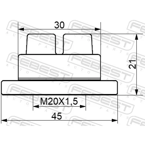 Matica, náboj kolesa FEBEST 0598-NHUB02 - obr. 1