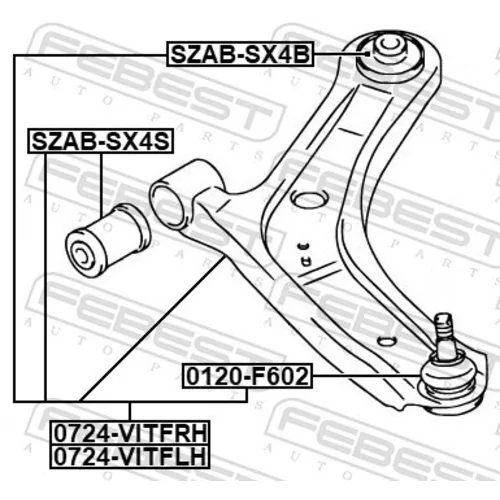 Rameno zavesenia kolies FEBEST 0724-VITFRH - obr. 1