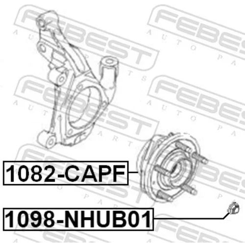 Náboj kolesa FEBEST 1082-CAPF - obr. 1