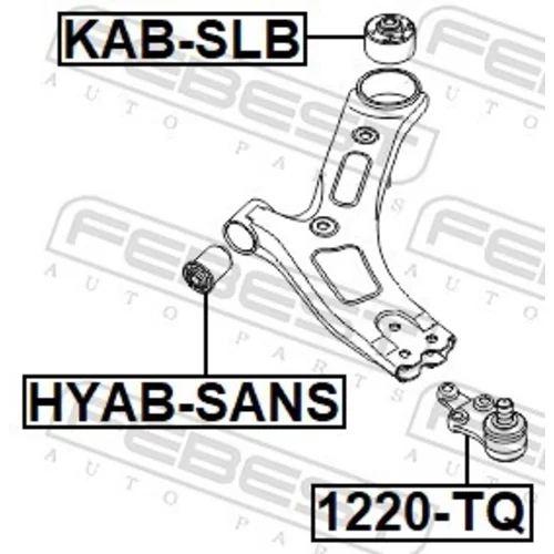 Zvislý/nosný čap FEBEST 1220-TQ - obr. 1