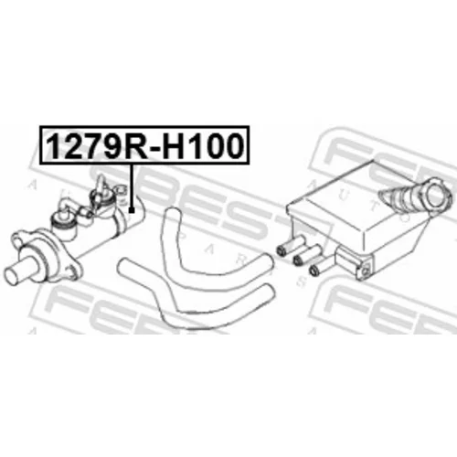 Opravná sada brzdového valčeka kolesa FEBEST 1279R-H100 - obr. 1