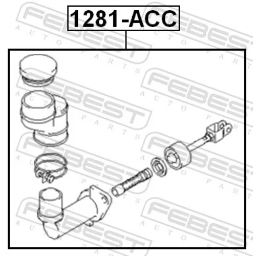 Hlavný spojkový valec 1281-ACC /FEBEST/ - obr. 1