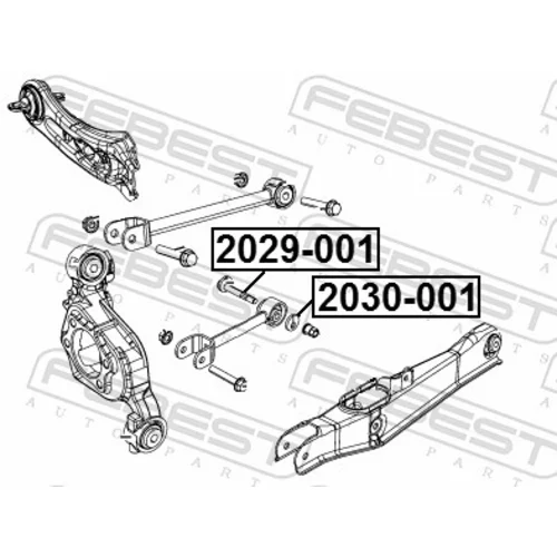 Skrutka pre nastavenie odklonu kolesa FEBEST 2029-001 - obr. 1