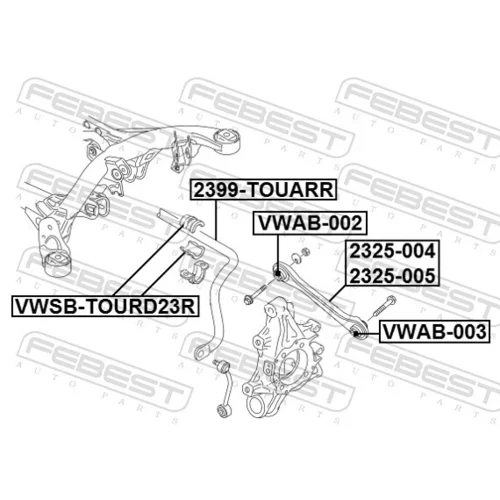 Rameno zavesenia kolies 2325-005 /FEBEST/ - obr. 1