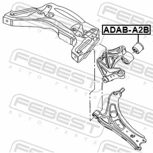 Uloženie riadenia FEBEST ADAB-A2B - obr. 1